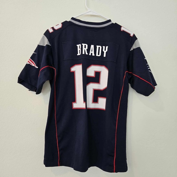 Tom Brady New England Patriots Nike Game Player Jersey Youth Boy's Large - Picture 1 of 10